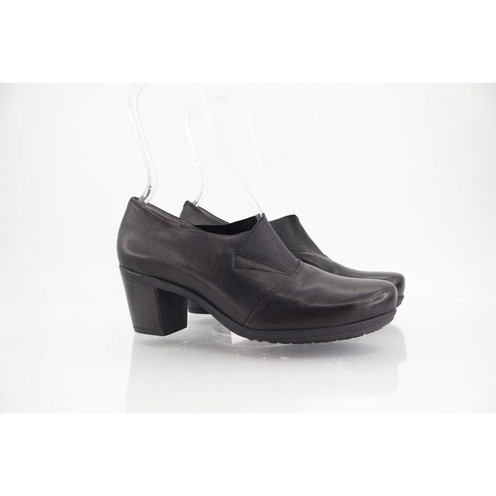 ABEO Portola Black Leather Pump Bootie BIOsystem Womens 9 Neutral Arch Support